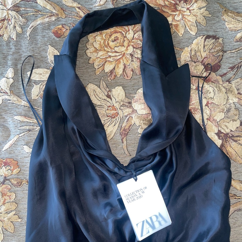 Zara backless crop